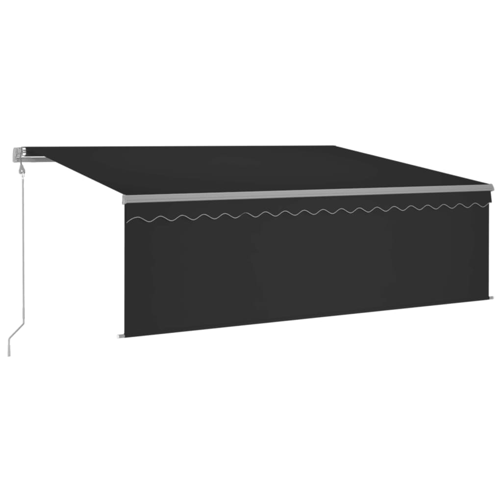 Luifel automatisch uittrekbaar met rolgordijn 4x3 m antraciet is nu te koop bij PeponiXL, paradijselijk wonen!