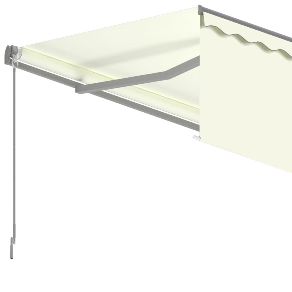 Luifel handmatig uittrekbaar met rolgordijn 5x3 m crèmekleurig is nu te koop bij PeponiXL, paradijselijk wonen!