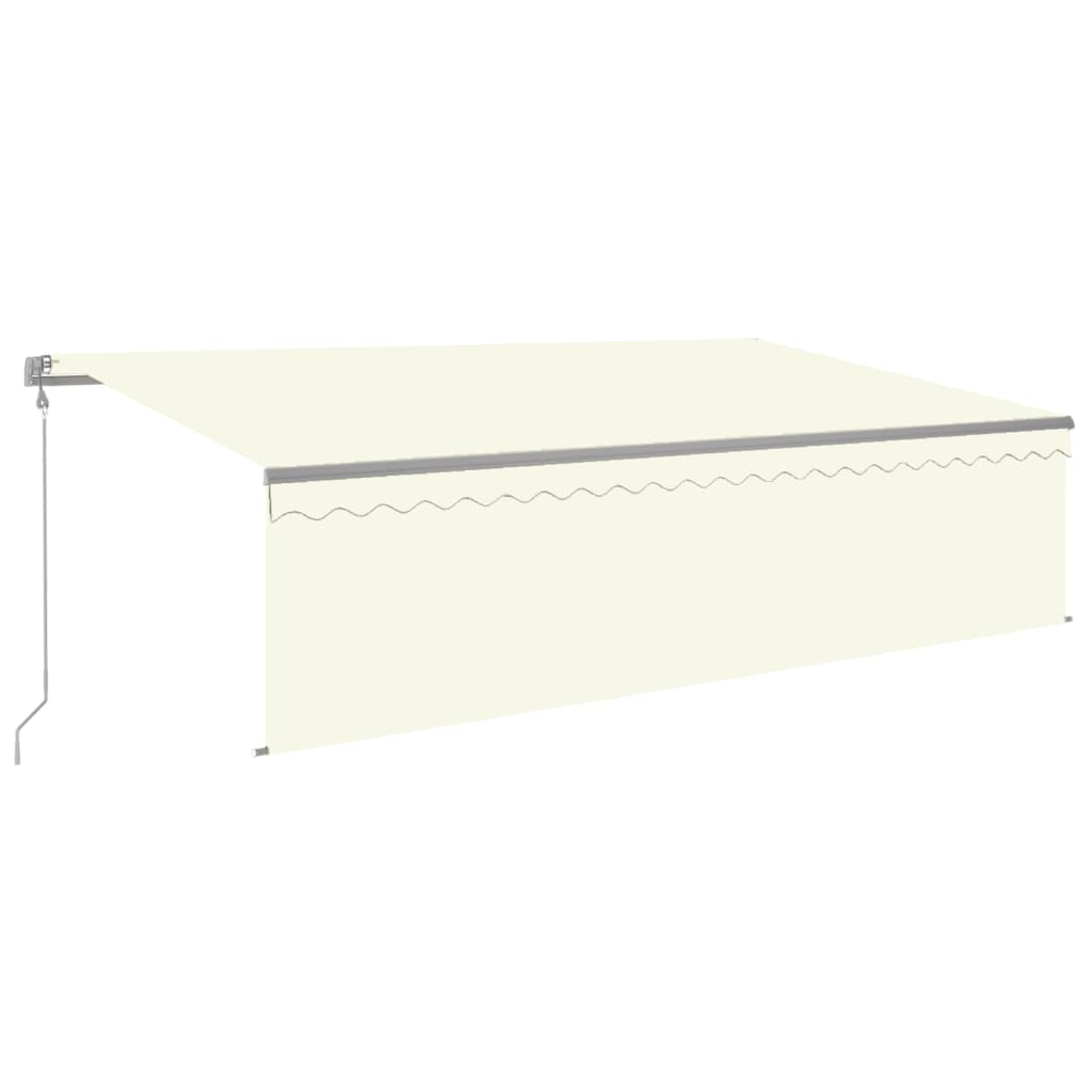 Luifel automatisch uittrekbaar met rolgordijn 5x3m crèmekleurig is nu te koop bij PeponiXL, paradijselijk wonen!