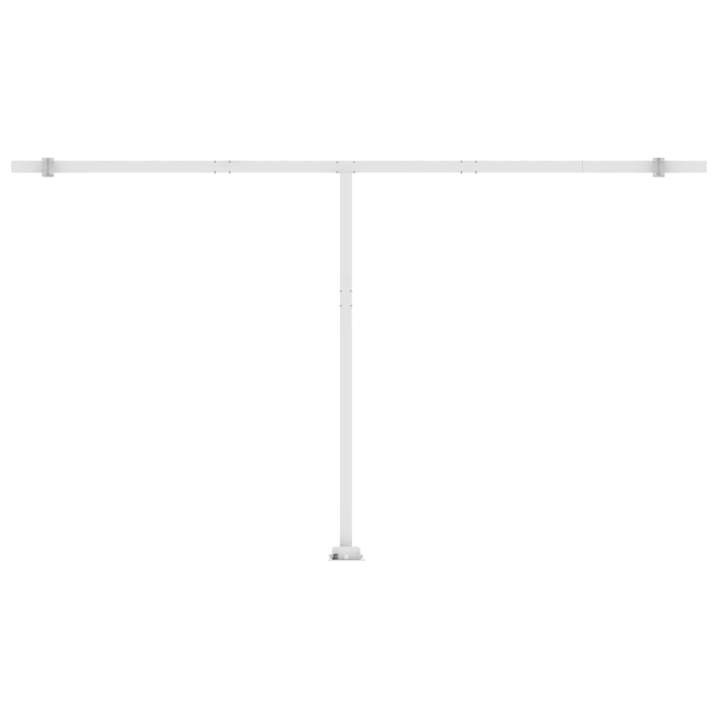 Luifel vrijstaand handmatig uittrekbaar 500x300 cm crèmekleurig