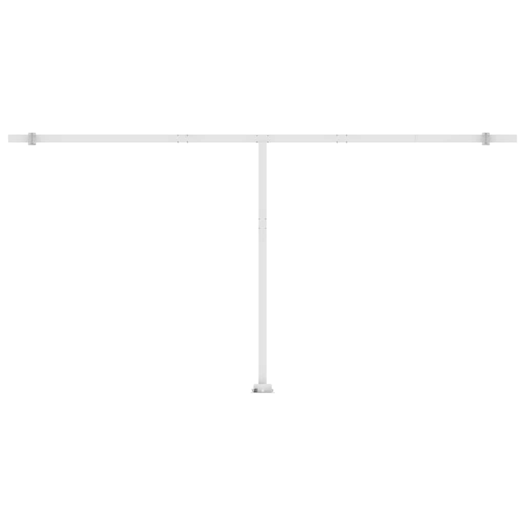 Luifel handmatig uittrekbaar met LED 600x300 cm crèmekleurig is nu te koop bij PeponiXL, paradijselijk wonen!