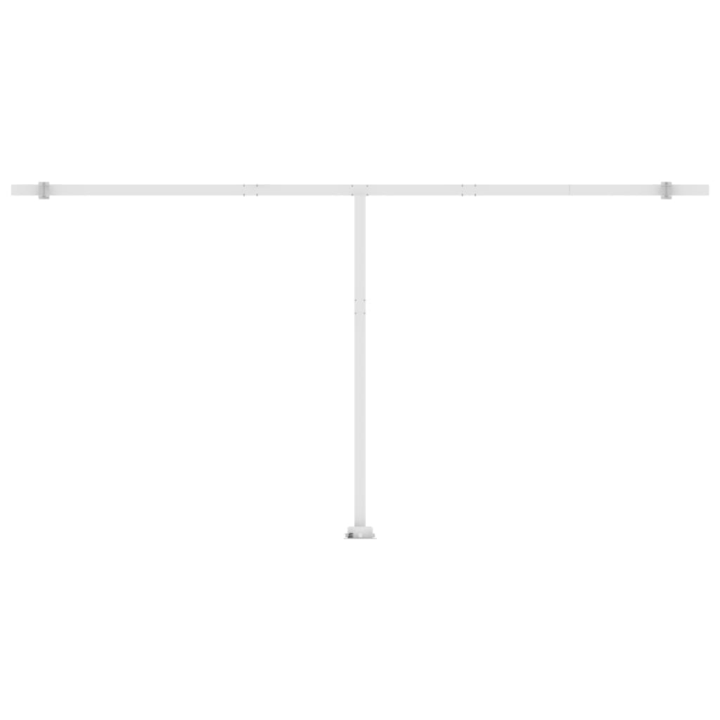 Luifel handmatig uittrekbaar met LED 600x300 cm geel en wit is nu te koop bij PeponiXL, paradijselijk wonen!