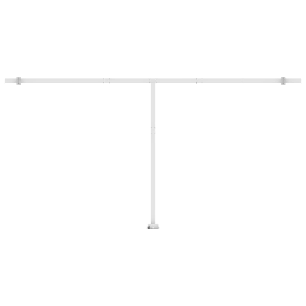 Luifel handmatig uittrekbaar met LED 600x300 cm oranje en bruin is nu te koop bij PeponiXL, paradijselijk wonen!