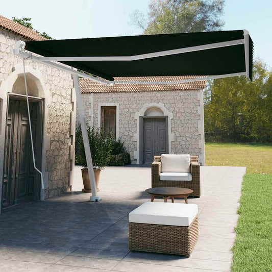 Luifel vrijstaand handmatig uittrekbaar 400x350 cm antraciet is nu te koop bij PeponiXL, paradijselijk wonen!