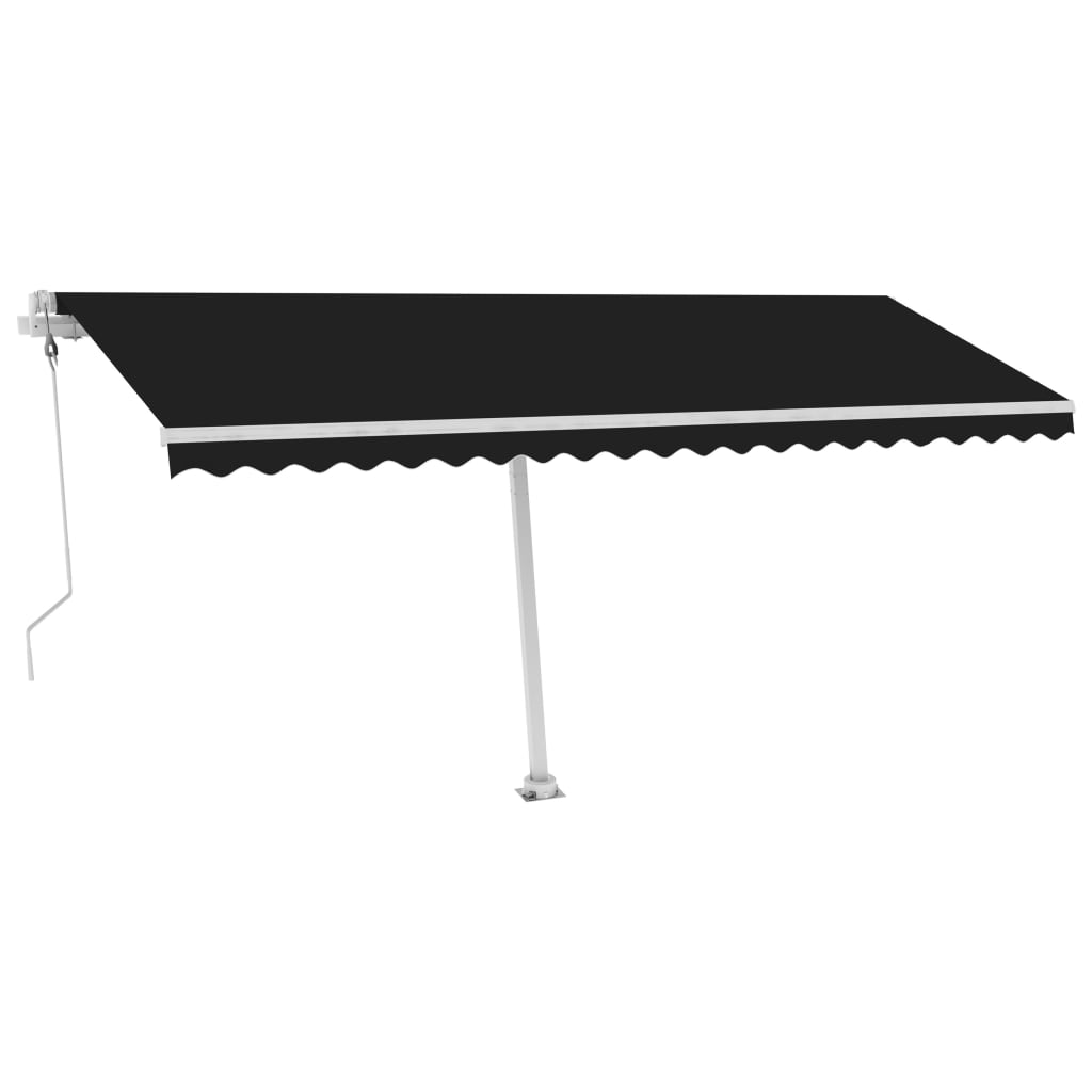 Luifel vrijstaand automatisch 500x350 cm antracietkleurig