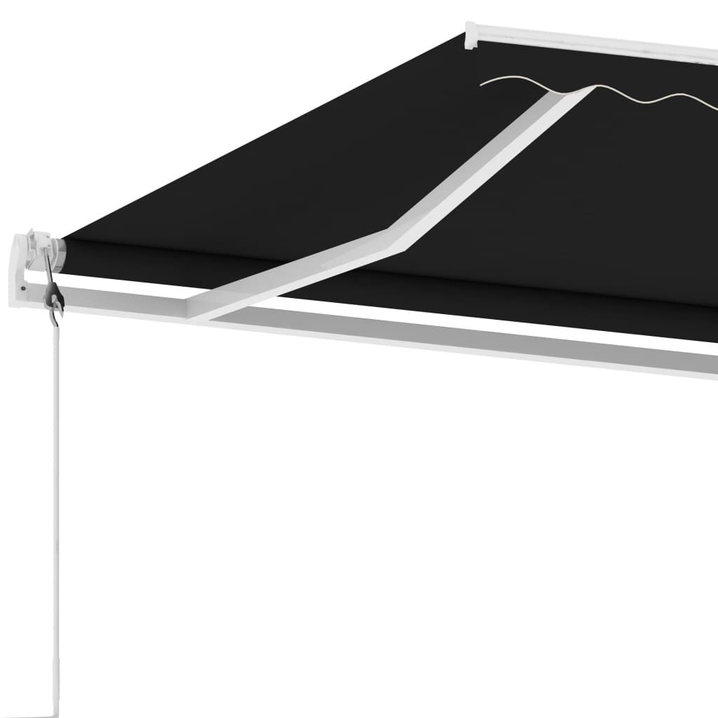 Luifel vrijstaand automatisch 500x350 cm antracietkleurig