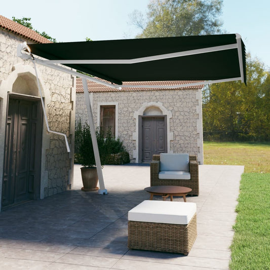 Luifel vrijstaand automatisch 500x350 cm antracietkleurig is nu te koop bij PeponiXL, paradijselijk wonen!