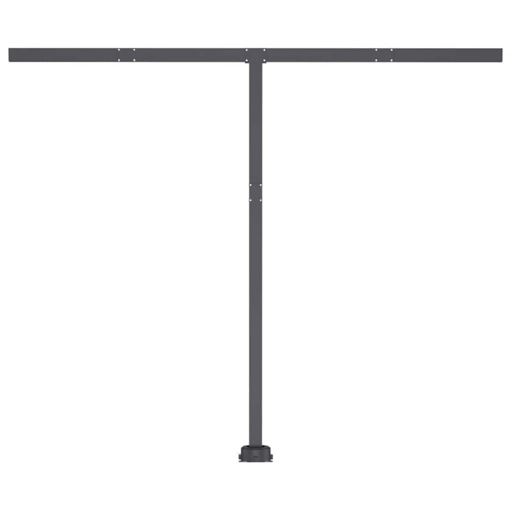 Luifel handmatig uittrekbaar met LED 350x250 cm geel en wit is nu te koop bij PeponiXL, paradijselijk wonen!