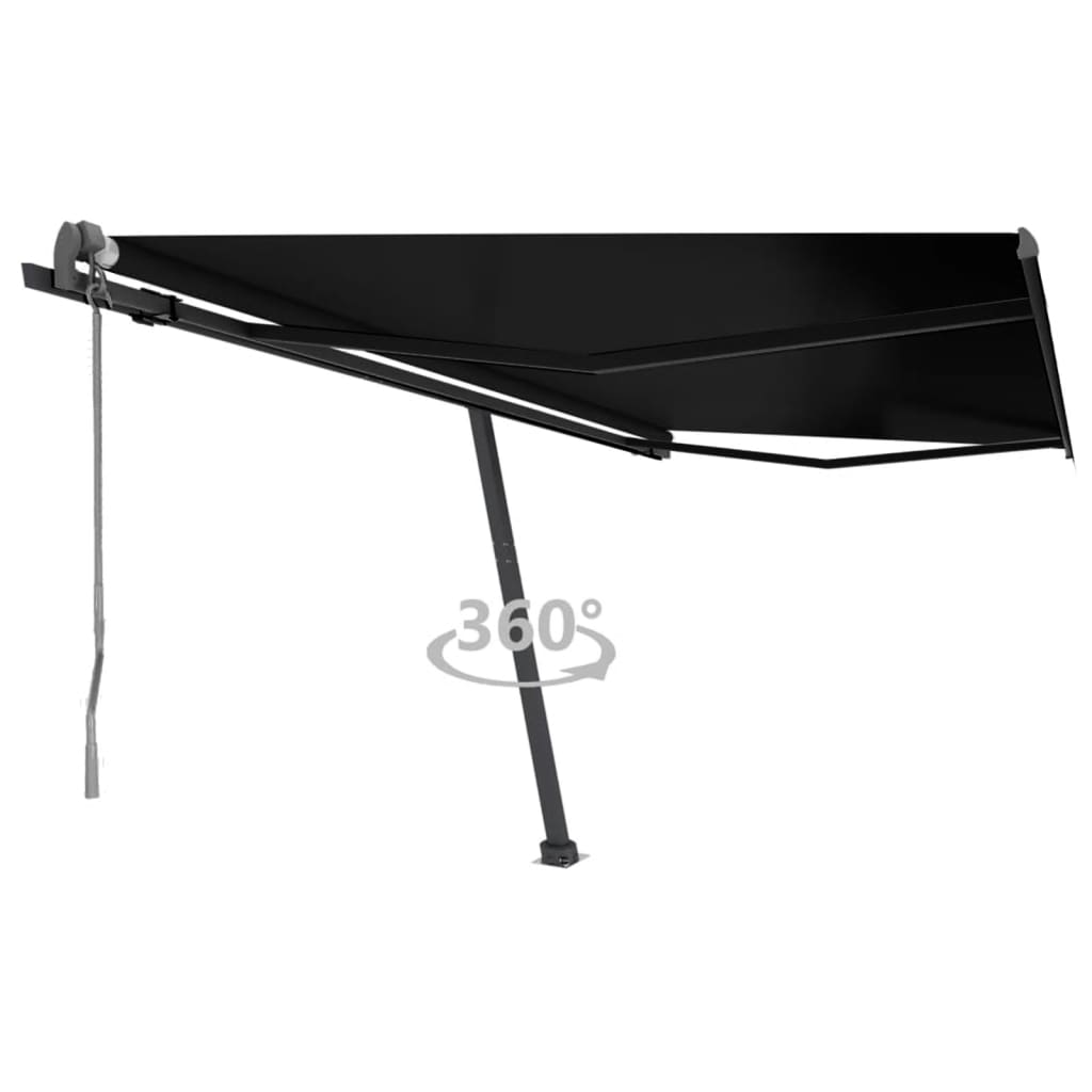 Luifel vrijstaand automatisch 400x300 cm antracietkleurig