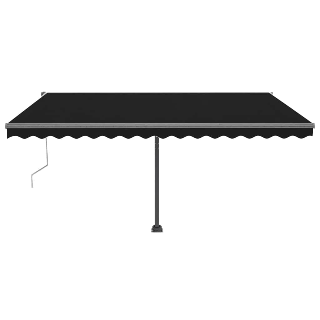 Luifel vrijstaand automatisch 400x300 cm antracietkleurig
