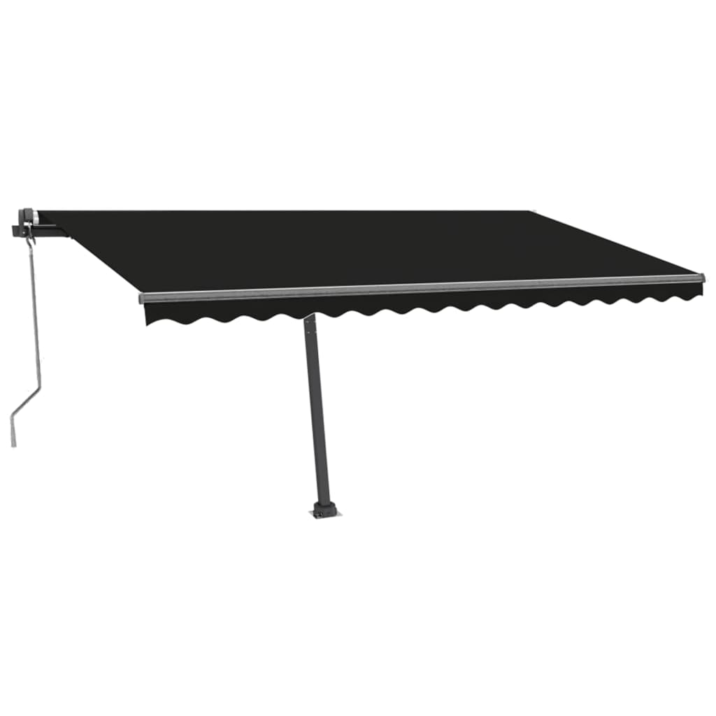 Luifel vrijstaand automatisch 400x300 cm antracietkleurig