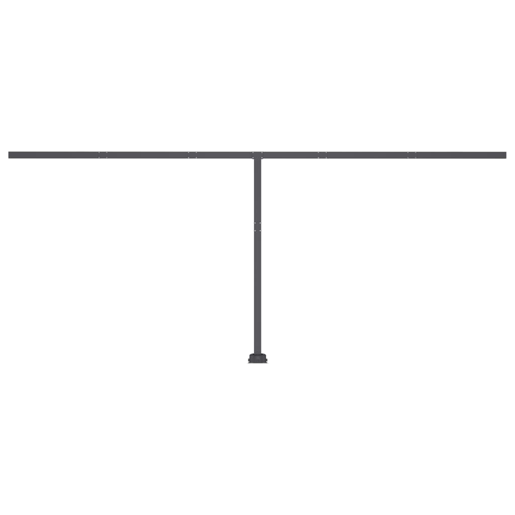 Luifel handmatig uittrekbaar met LED 600x300 cm blauw en wit is nu te koop bij PeponiXL, paradijselijk wonen!