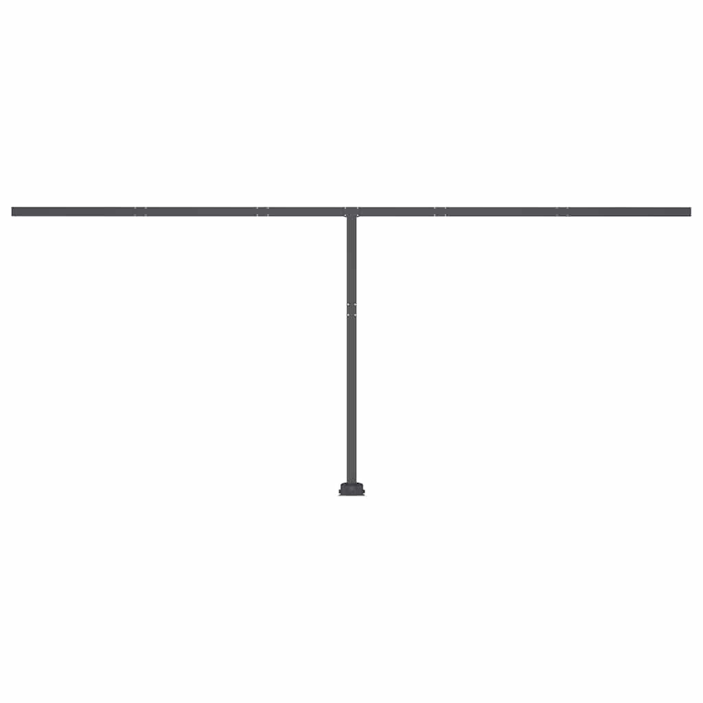 Luifel handmatig uittrekbaar met LED 600x300 cm crèmekleurig is nu te koop bij PeponiXL, paradijselijk wonen!