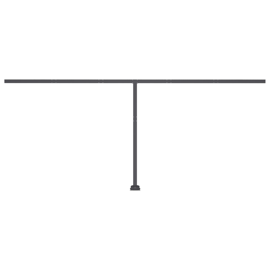 Luifel handmatig uittrekbaar met LED 600x300 cm geel en wit is nu te koop bij PeponiXL, paradijselijk wonen!