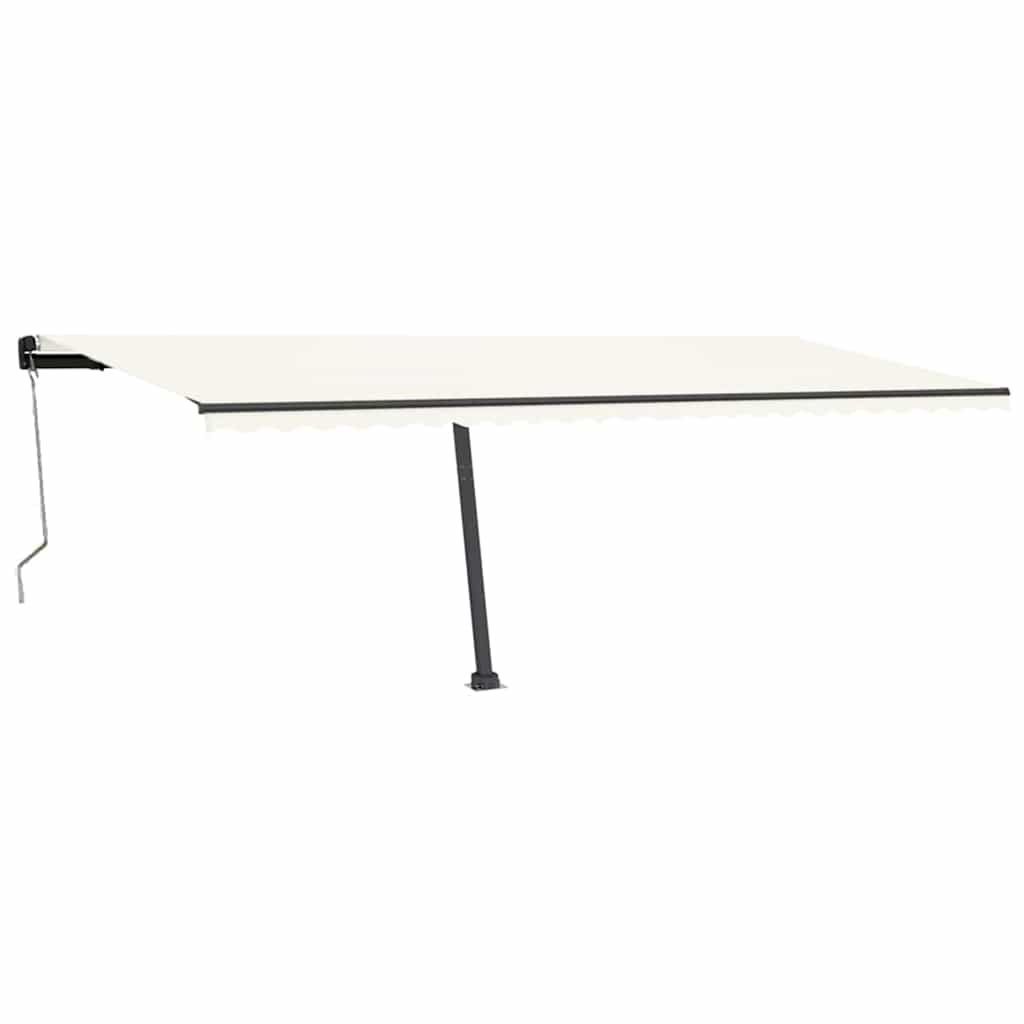 Luifel automatisch met LED en windsensor 600x300 cm crèmekleur is nu te koop bij PeponiXL, paradijselijk wonen!