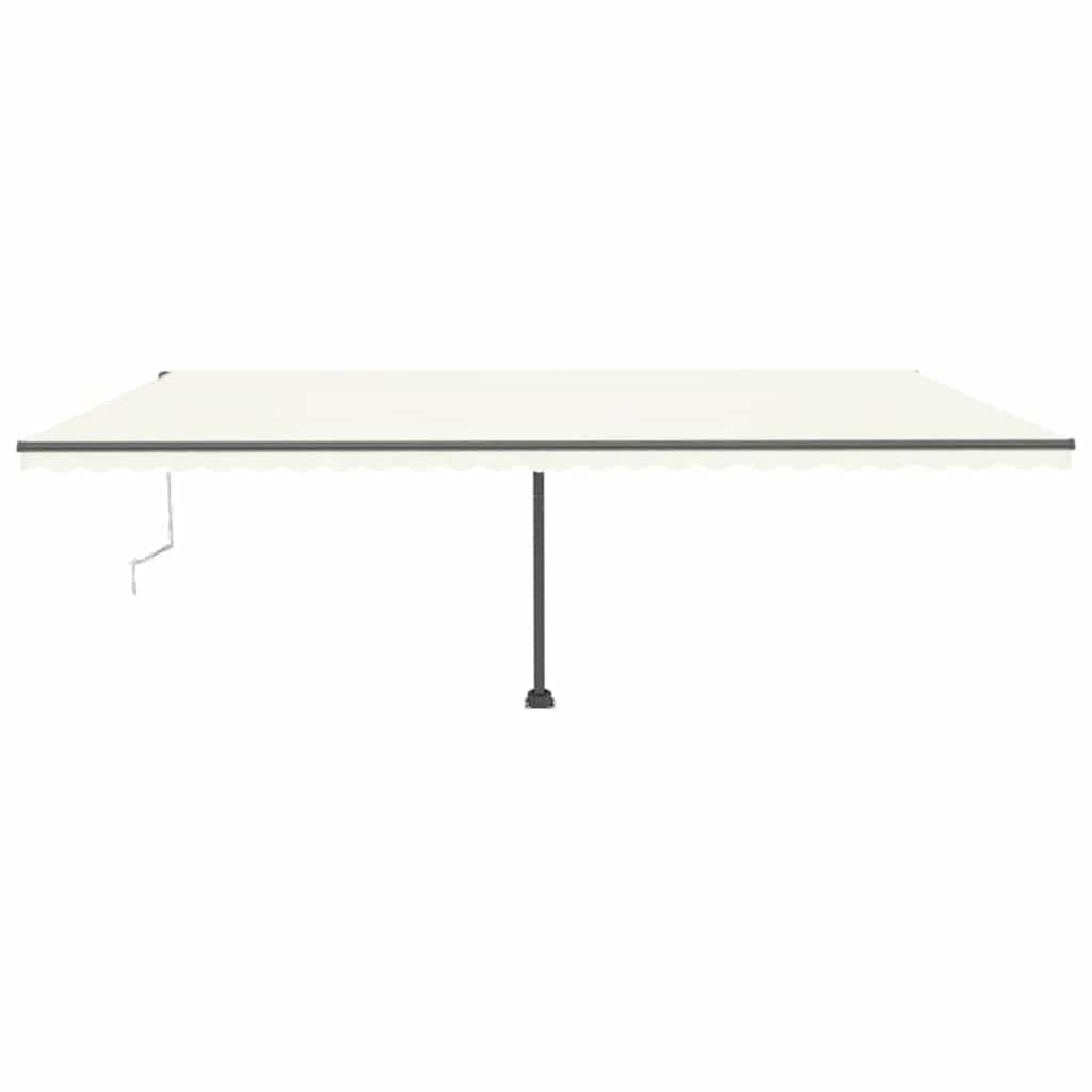 Luifel automatisch met LED en windsensor 600x300 cm crèmekleur is nu te koop bij PeponiXL, paradijselijk wonen!
