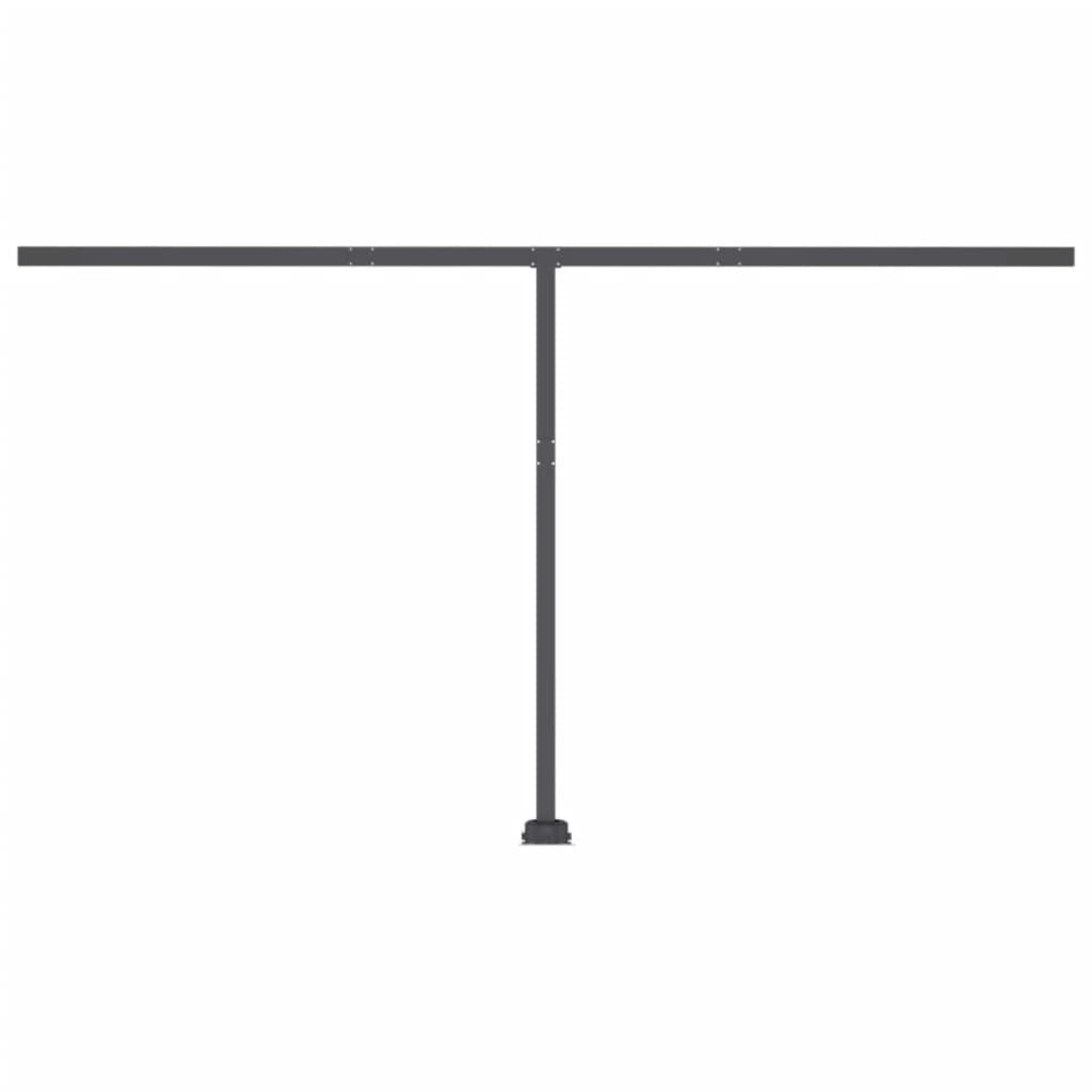 Luifel handmatig uittrekbaar met LED 400x350 cm crèmekleurig is nu te koop bij PeponiXL, paradijselijk wonen!