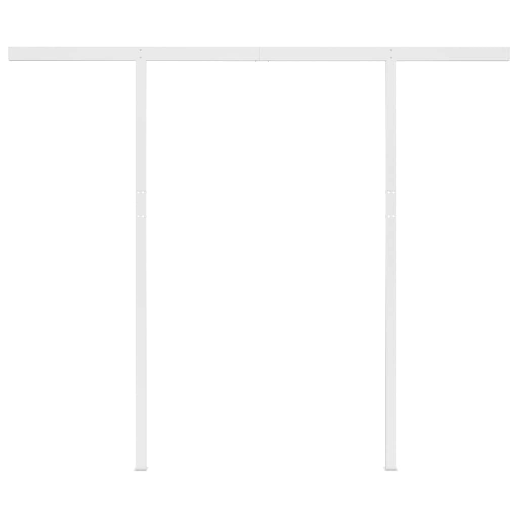 Luifel handmatig uittrekbaar met LED 3x2,5 m crèmekleurig is nu te koop bij PeponiXL, paradijselijk wonen!