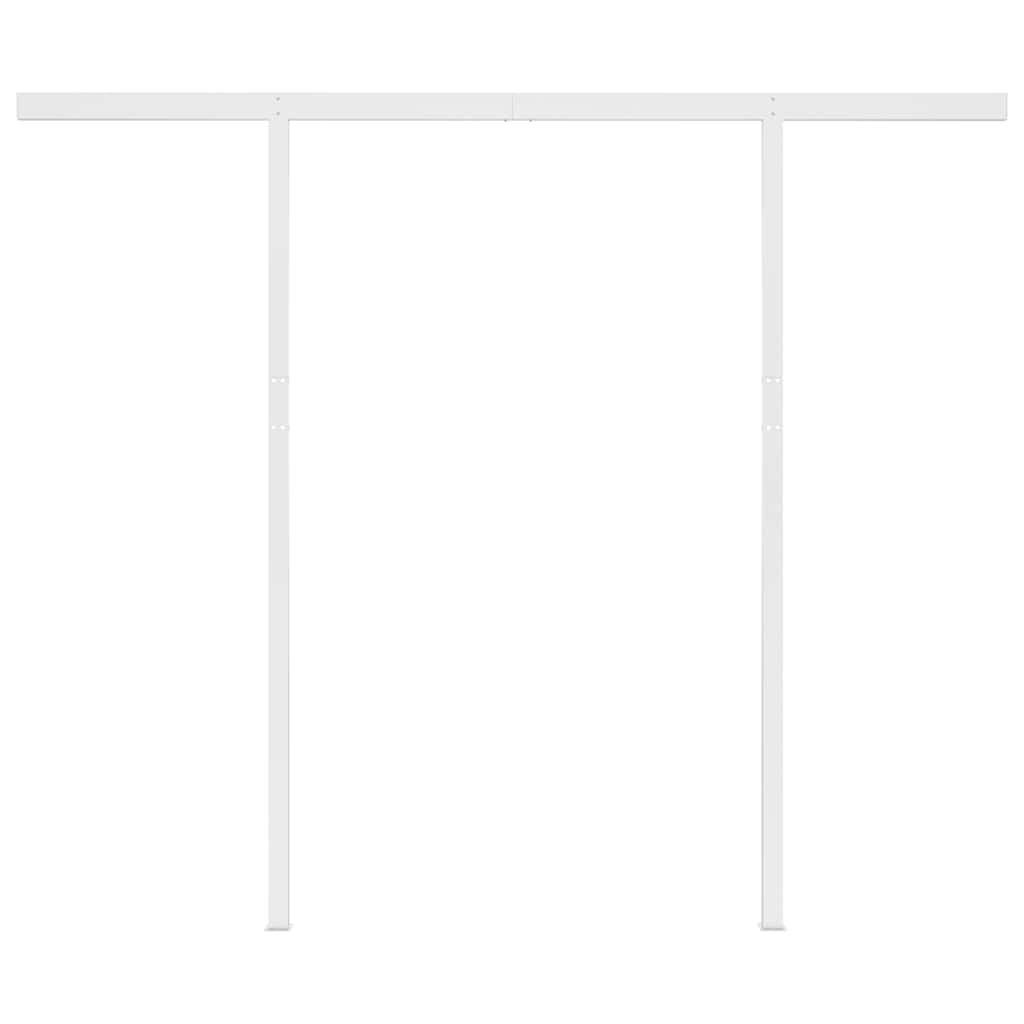 Luifel handmatig uittrekbaar met palen 3,5x2,5 m antracietkleur is nu te koop bij PeponiXL, paradijselijk wonen!