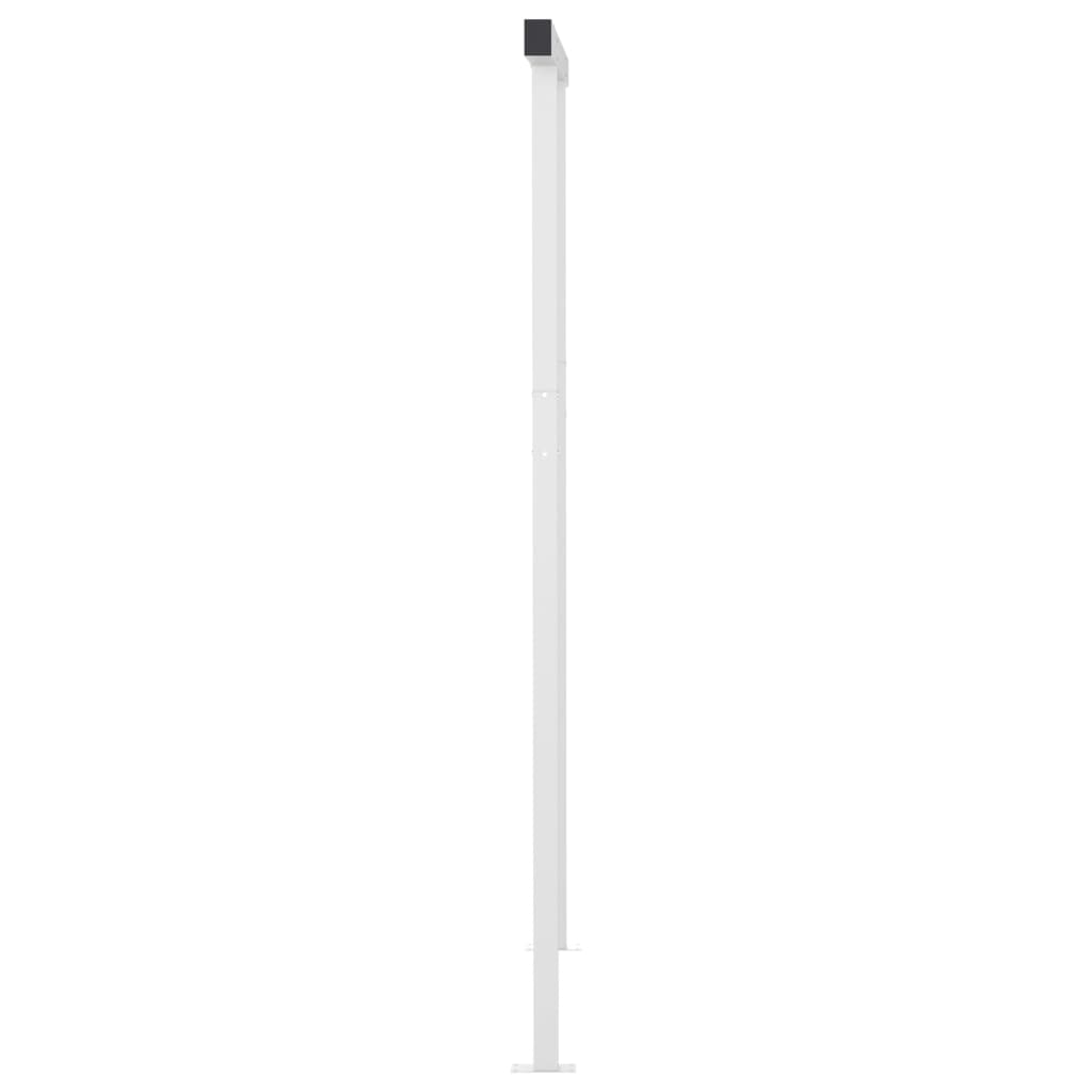 Luifel automatisch met LED en windsensor 3,5x2,5 m geel en wit