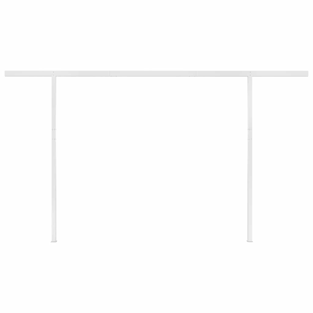 Luifel handmatig uittrekbaar met palen 4,5x3 m antracietkleurig is nu te koop bij PeponiXL, paradijselijk wonen!