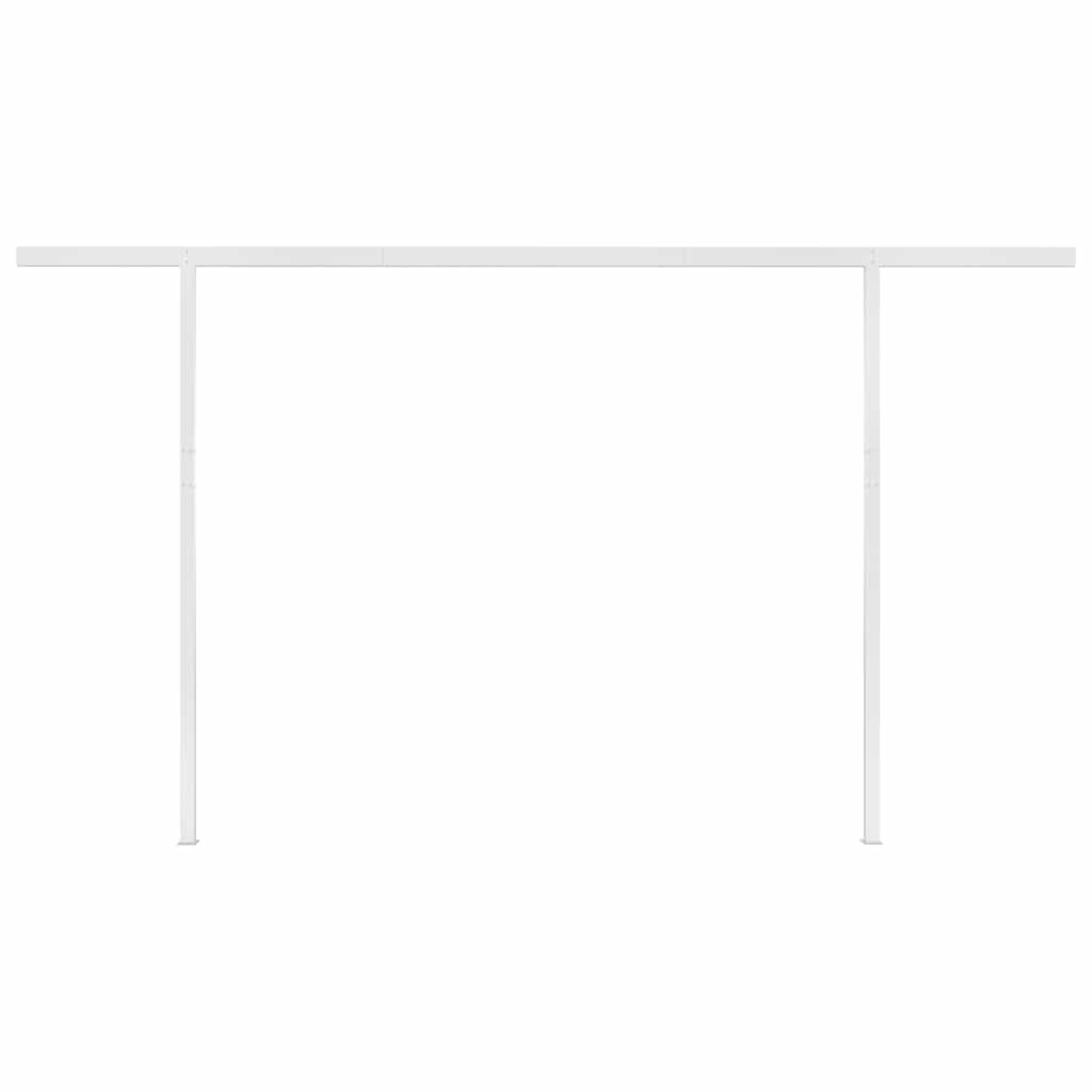 Luifel handmatig uittrekbaar met LED 4,5x3 m antracietkleurig is nu te koop bij PeponiXL, paradijselijk wonen!