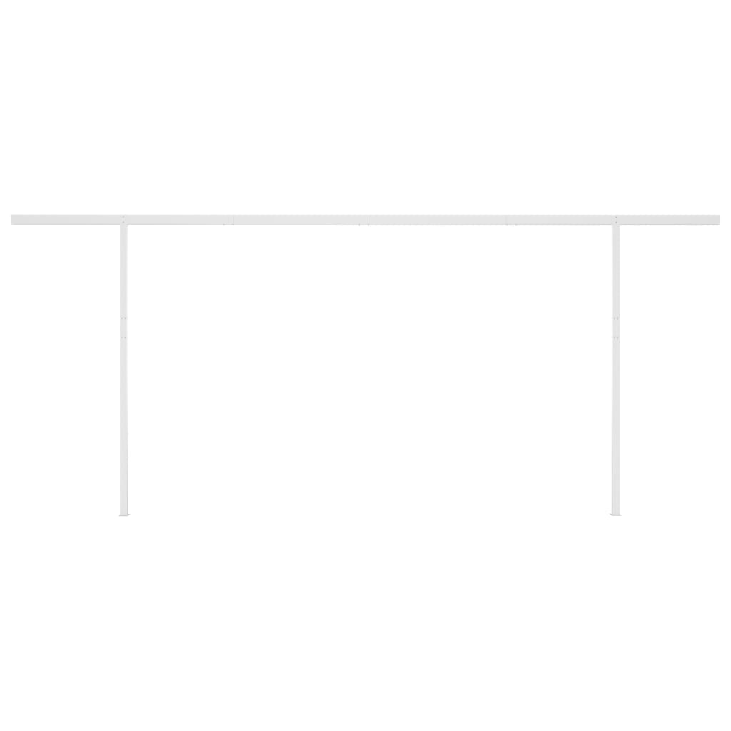 Luifel handmatig uittrekbaar met LED 5x3 m blauw en wit is nu te koop bij PeponiXL, paradijselijk wonen!