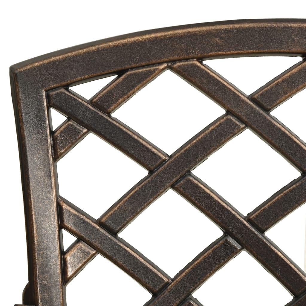3-delige Bistroset gietaluminium bronskleurig is nu te koop bij PeponiXL, paradijselijk wonen!