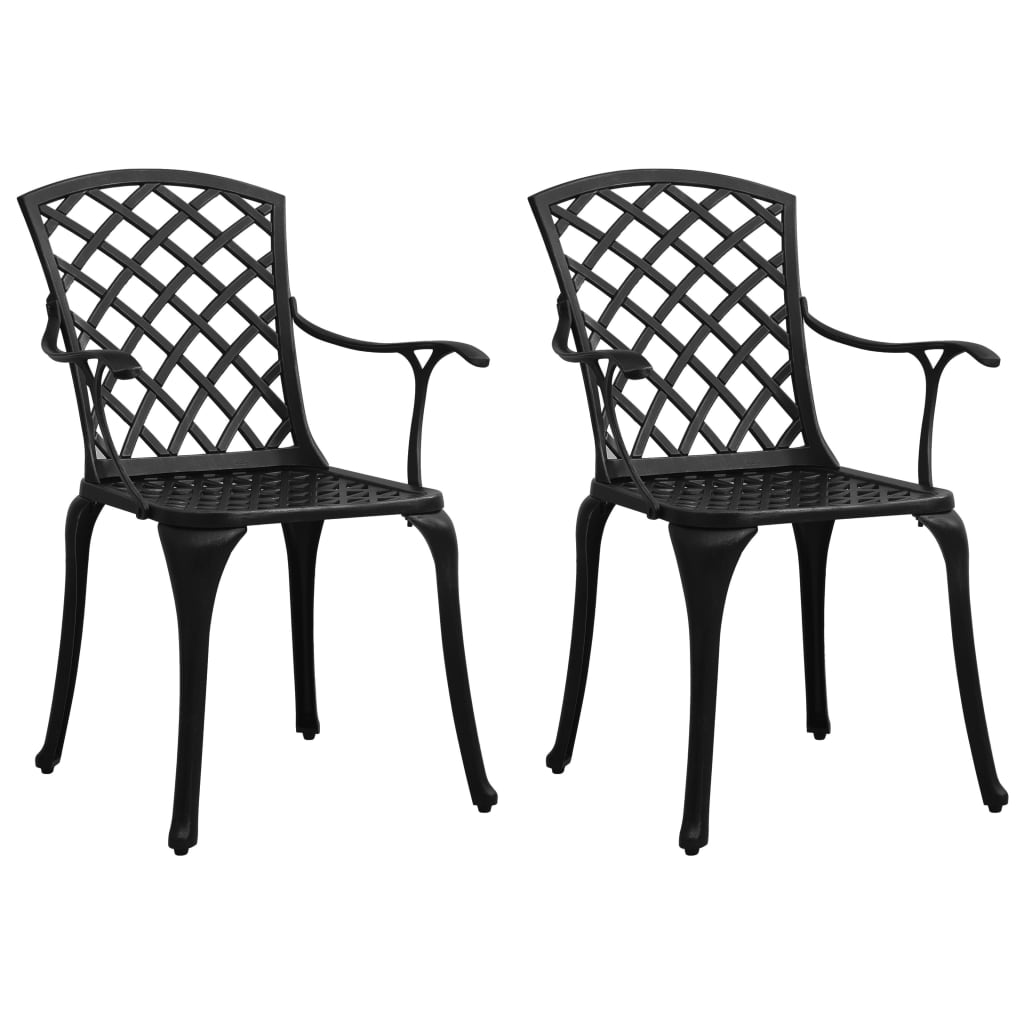 3-delige Bistroset gietaluminium zwart is nu te koop bij PeponiXL, paradijselijk wonen!