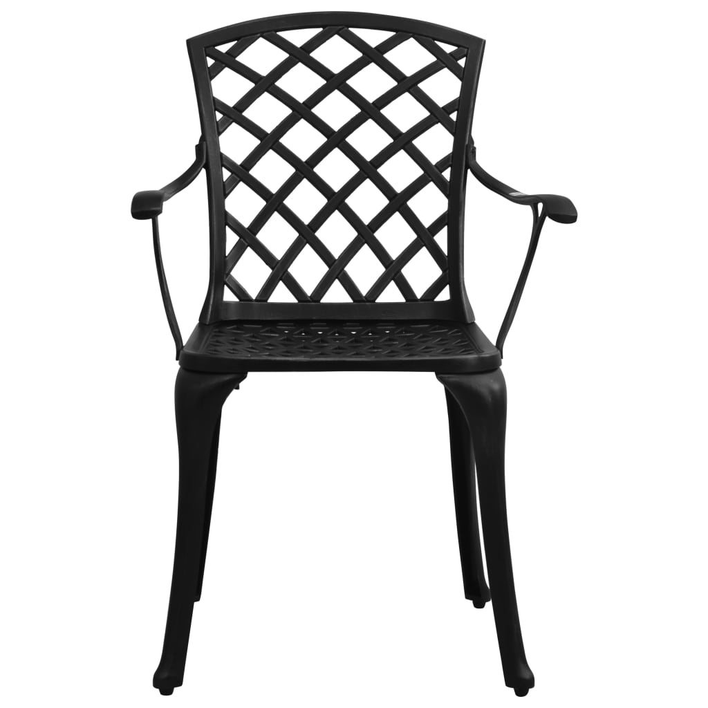 3-delige Bistroset gietaluminium zwart is nu te koop bij PeponiXL, paradijselijk wonen!