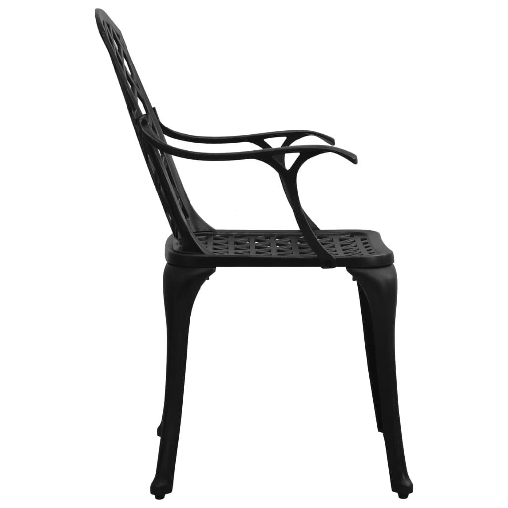 3-delige Bistroset gietaluminium zwart is nu te koop bij PeponiXL, paradijselijk wonen!