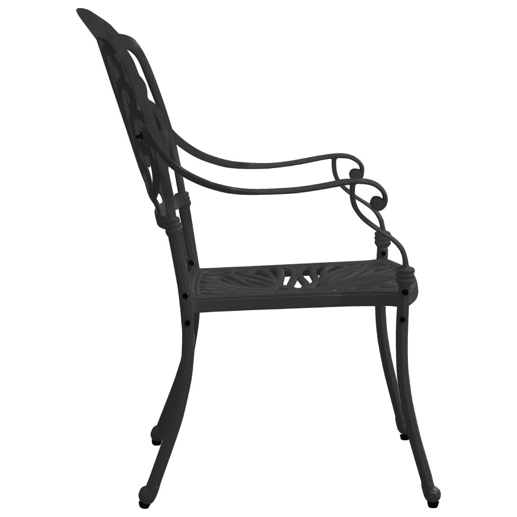 3-delige Bistroset gietaluminium zwart is nu te koop bij PeponiXL, paradijselijk wonen!