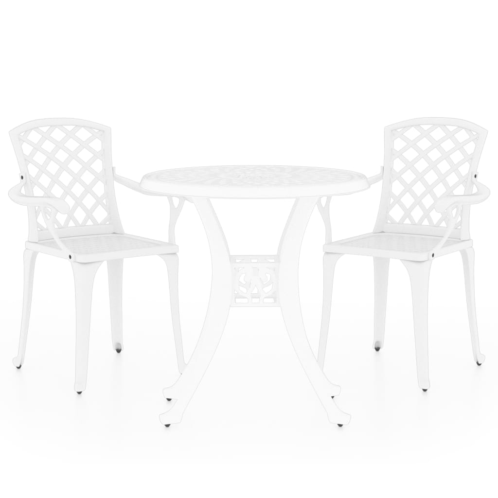 3-delige Bistroset gietaluminium wit is nu te koop bij PeponiXL, paradijselijk wonen!