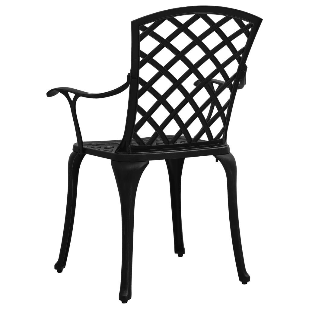 3-delige Bistroset gietaluminium zwart is nu te koop bij PeponiXL, paradijselijk wonen!