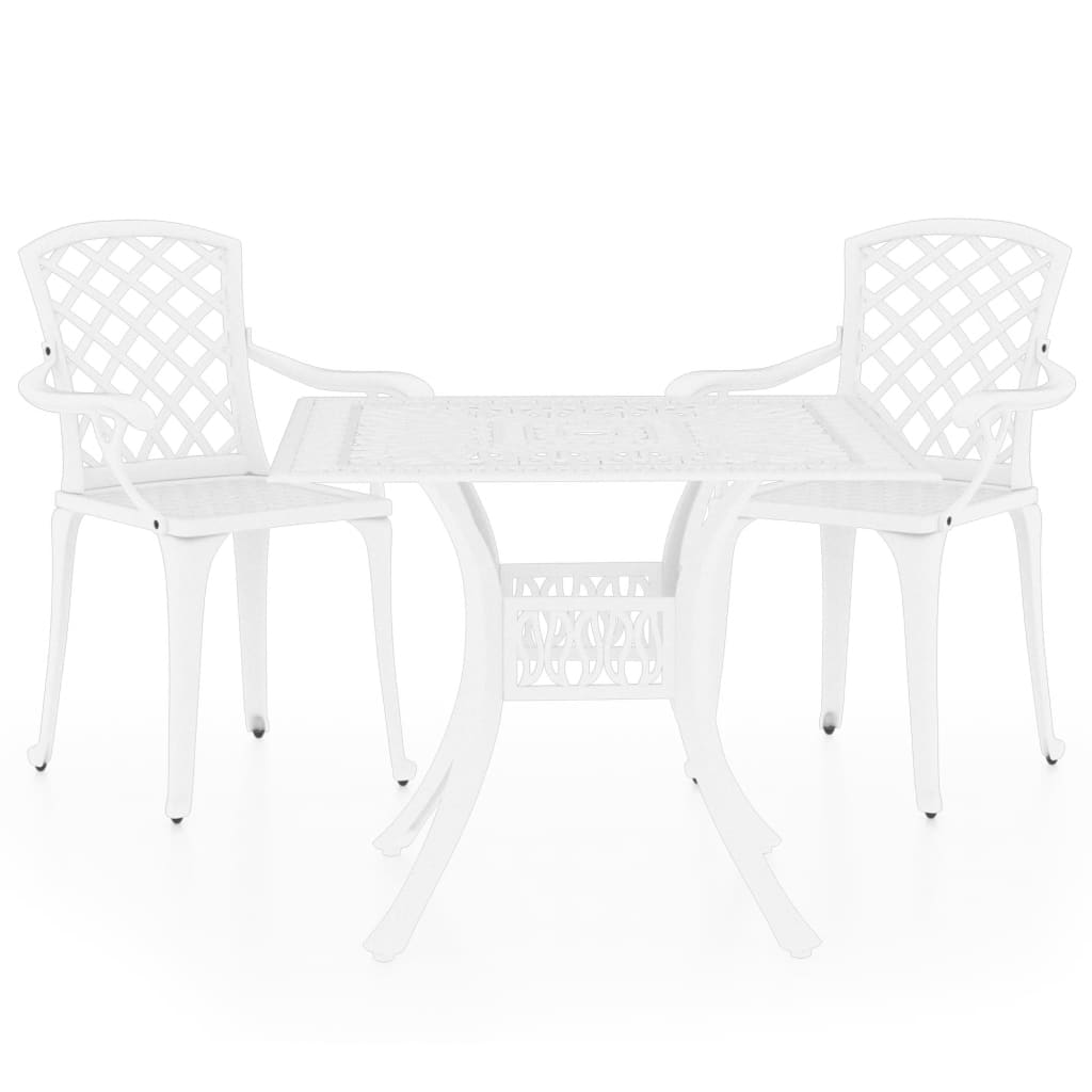 3-delige Bistroset gietaluminium wit is nu te koop bij PeponiXL, paradijselijk wonen!