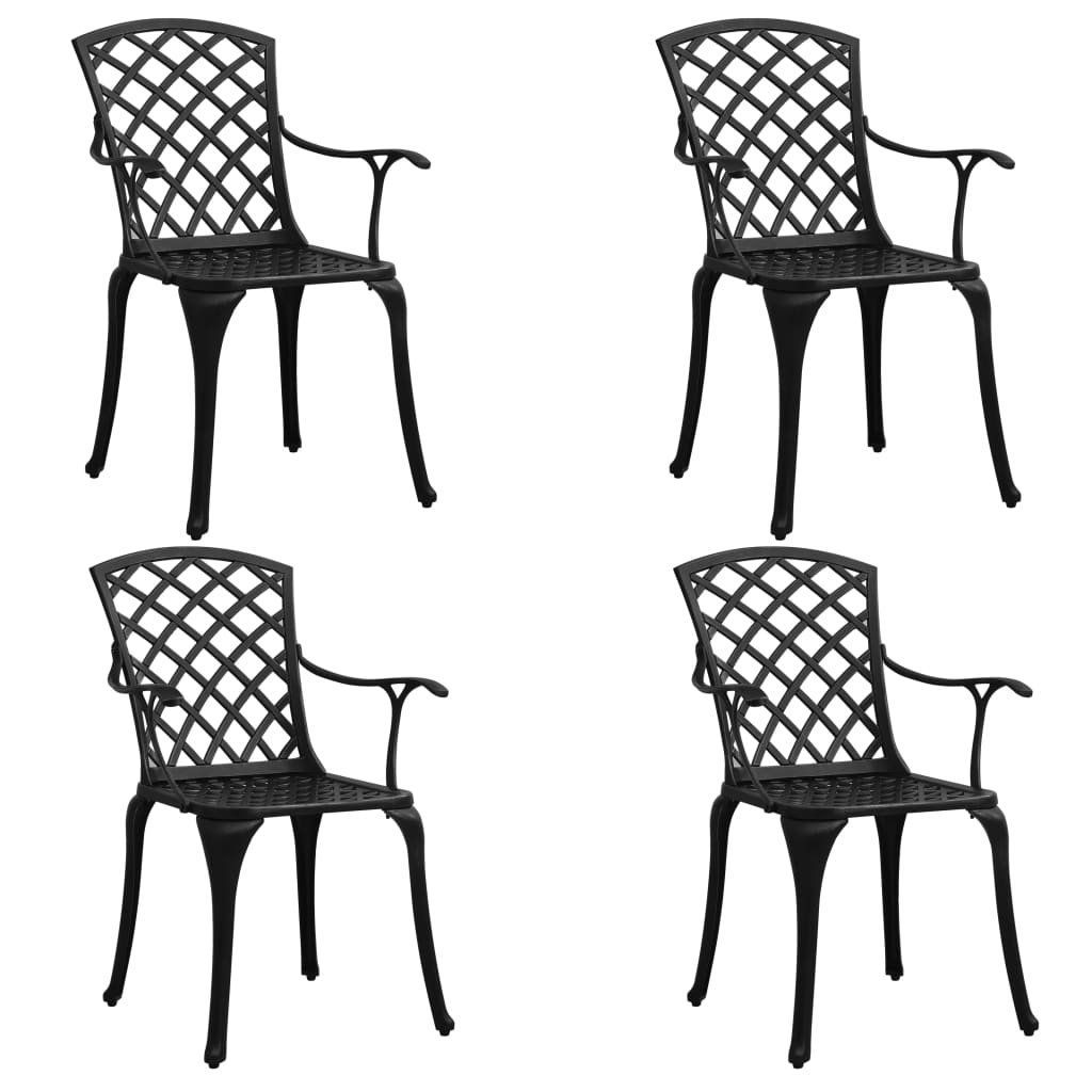 5-delige Bistroset gietaluminium zwart is nu te koop bij PeponiXL, paradijselijk wonen!
