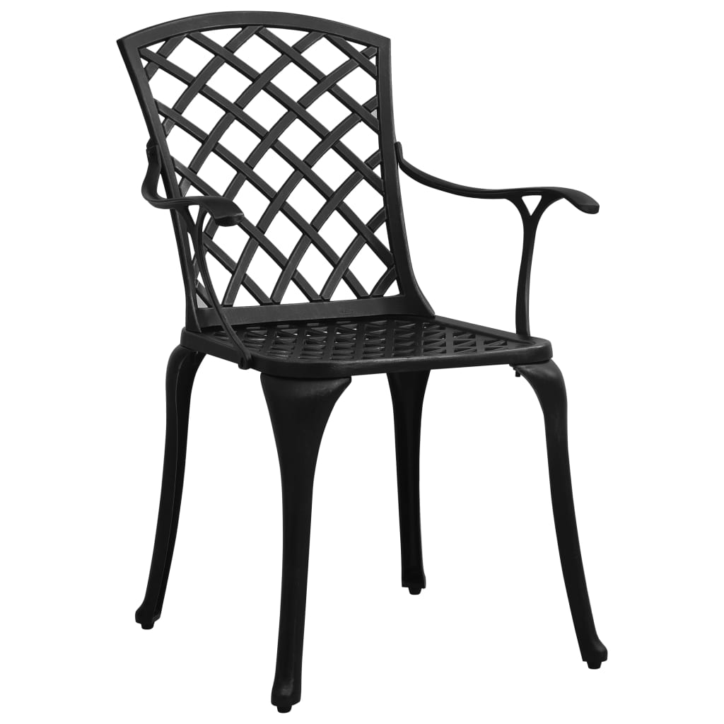 5-delige Bistroset gietaluminium zwart is nu te koop bij PeponiXL, paradijselijk wonen!