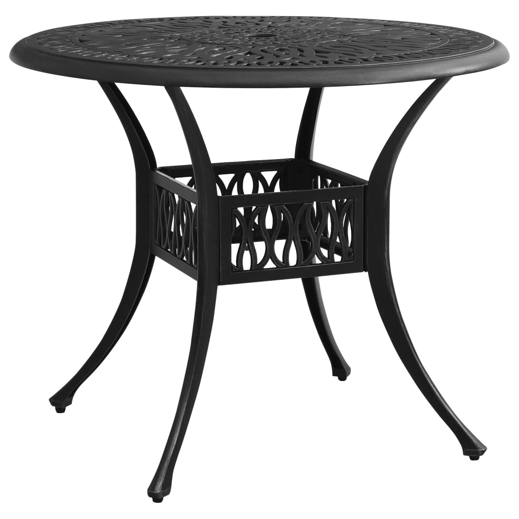 5-delige Bistroset gietaluminium zwart is nu te koop bij PeponiXL, paradijselijk wonen!