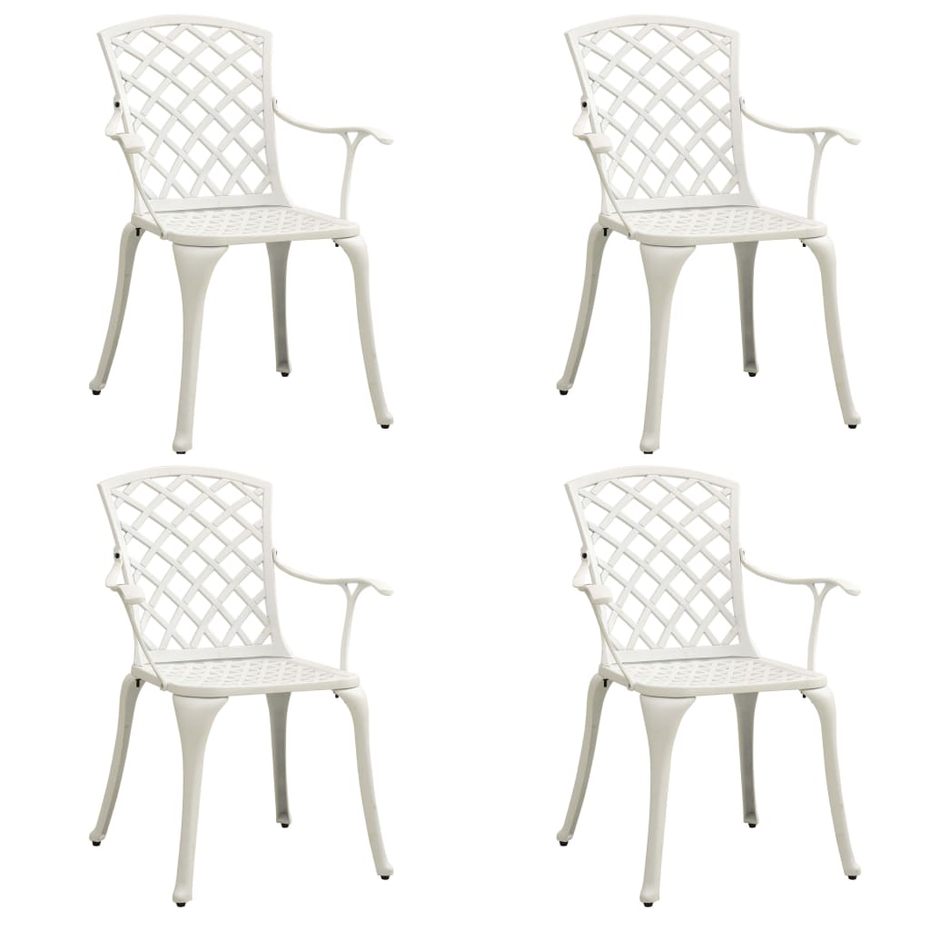 5-delige Bistroset gietaluminium wit is nu te koop bij PeponiXL, paradijselijk wonen!