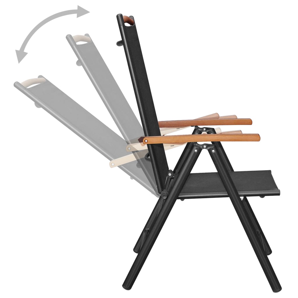 5-delige Tuinset aluminium zwart is nu te koop bij PeponiXL, paradijselijk wonen!