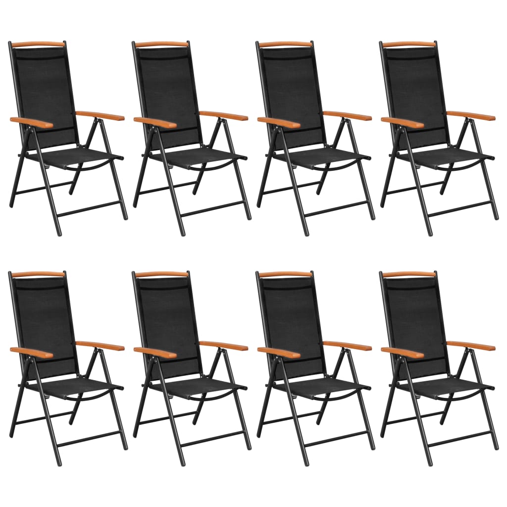 9-delige Tuinset aluminium zwart is nu te koop bij PeponiXL, paradijselijk wonen!