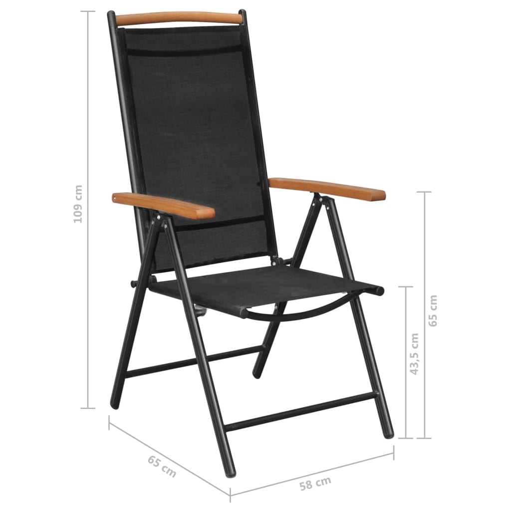 9-delige Tuinset aluminium zwart is nu te koop bij PeponiXL, paradijselijk wonen!