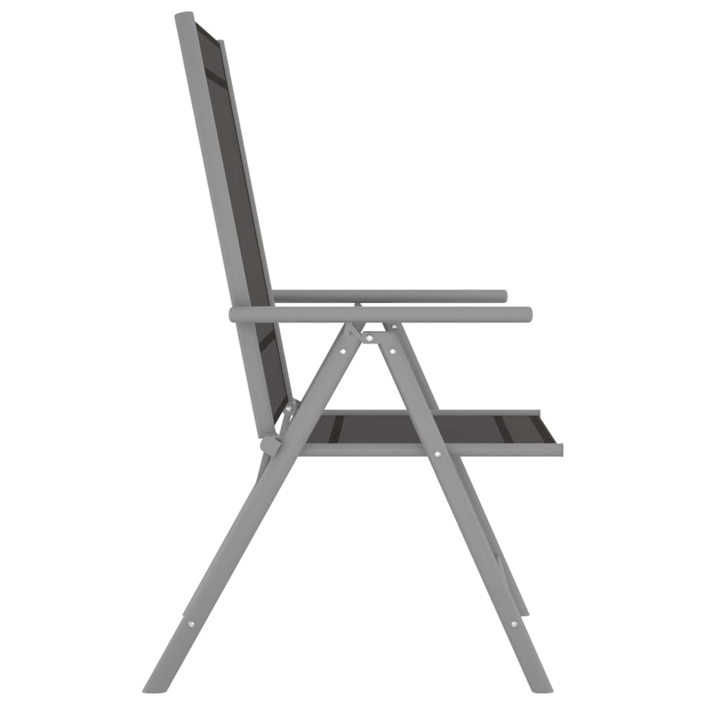 7-delige Tuinset aluminium zilverkleurig en zwart is nu te koop bij PeponiXL, paradijselijk wonen!
