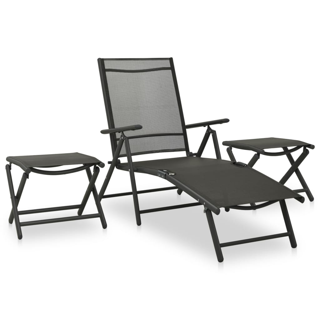 9-delige Loungeset zwart en antracietkleurig is nu te koop bij PeponiXL, paradijselijk wonen!