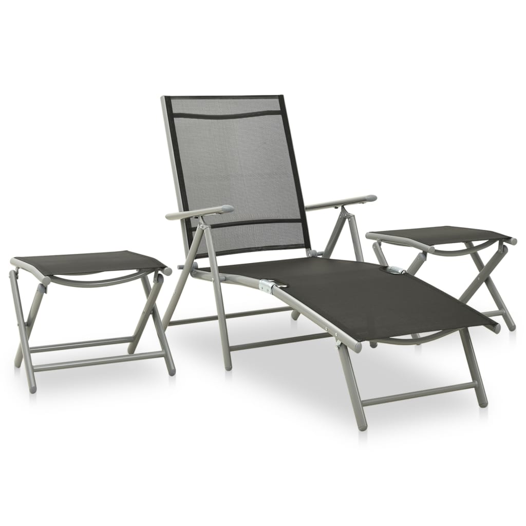 10-delige Tuinset zwart en zilverkleurig is nu te koop bij PeponiXL, paradijselijk wonen!