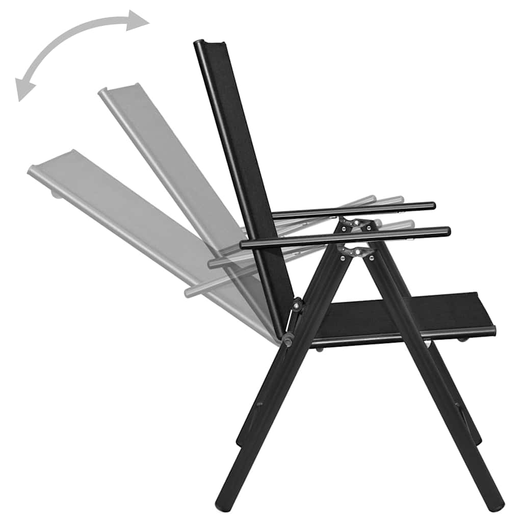 5-delige Tuinset aluminium zwart is nu te koop bij PeponiXL, paradijselijk wonen!