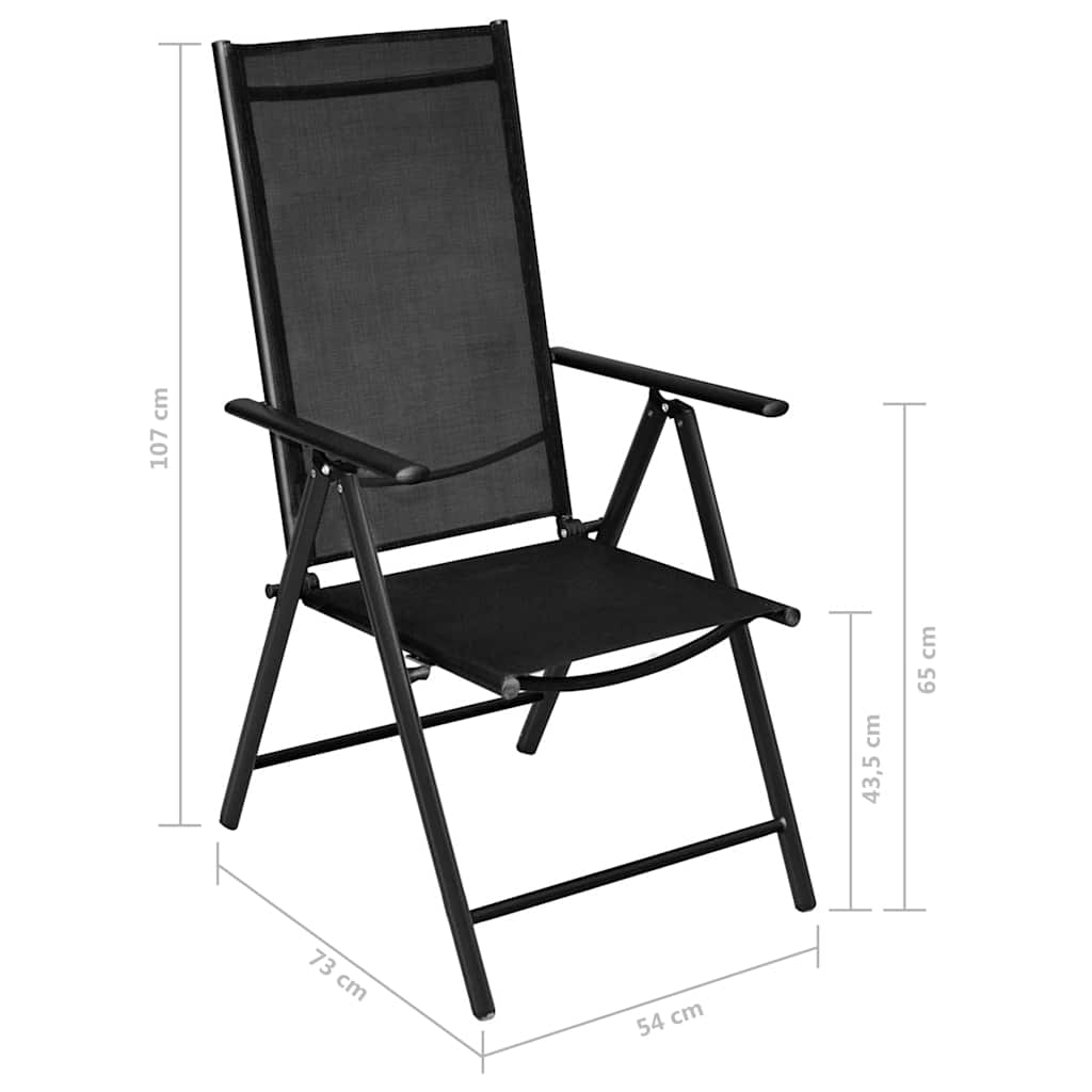 5-delige Tuinset aluminium zwart is nu te koop bij PeponiXL, paradijselijk wonen!