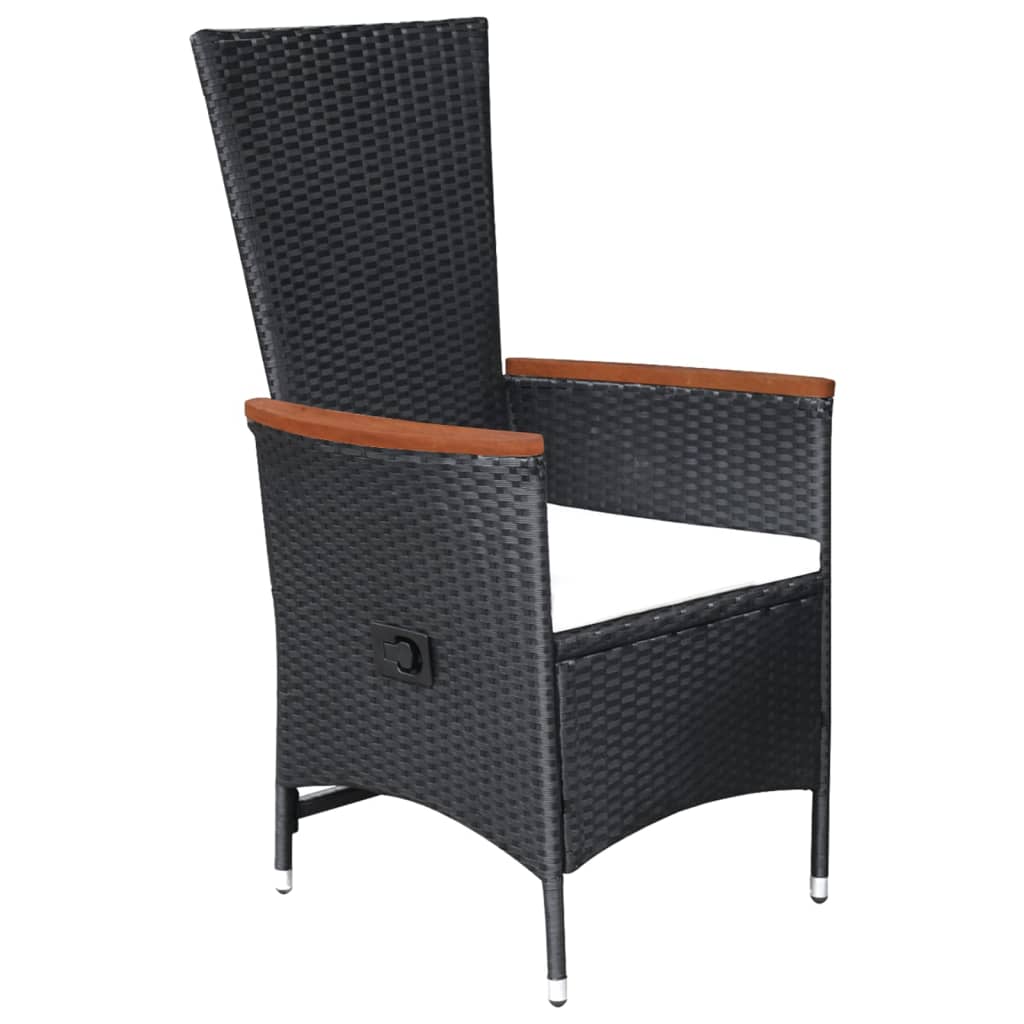 7-delige Tuinset poly rattan zwart is nu te koop bij PeponiXL, paradijselijk wonen!