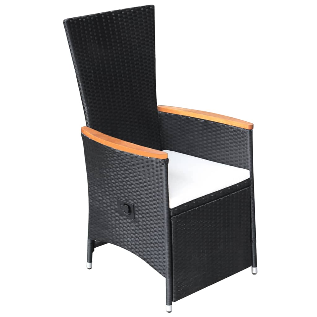 7-delige Tuinset poly rattan zwart is nu te koop bij PeponiXL, paradijselijk wonen!