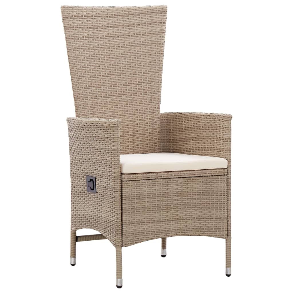 7-delige Tuinset poly rattan beige is nu te koop bij PeponiXL, paradijselijk wonen!